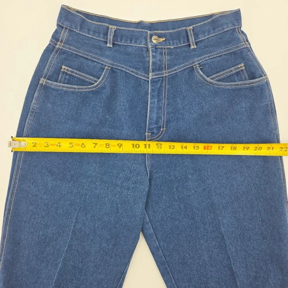 Vintage Gitano Mom Jeans Womens 18 Blue Denim High Rise Tapered Leg 80s Retro
